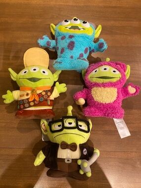 Lot of 4 Disney Pixar Aliens Plush